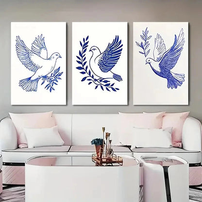 3pcs Abstract Ducky   Colorful Ducks   Wall Art Canvas Framed 40x60cm - High Quality Print 100% Australian Made Wall Canvas Ready to Hang