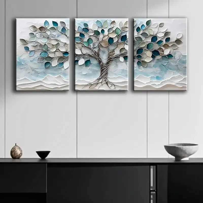 3pcs Tree of Life Premium Quality Metal Print Ready to Hang Art