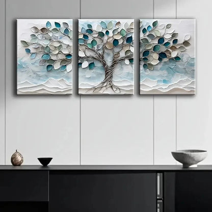 3pcs Tree of Life Premium Quality Metal Print Ready to Hang Art