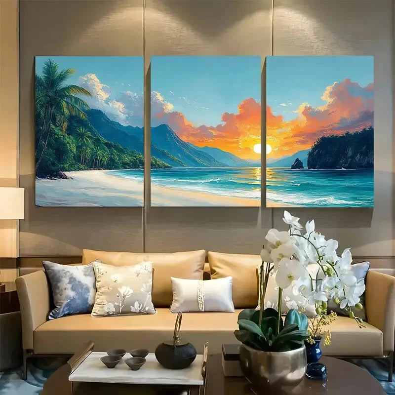 3pcs Bako National Park Travel Malaysia Metal Print Ready to Hang Art