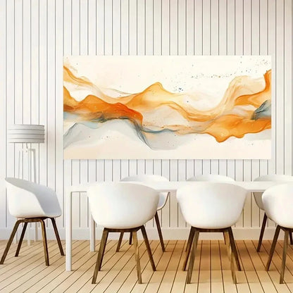 Color Splicing Abstract wall canvas office home room framed 120x60cm