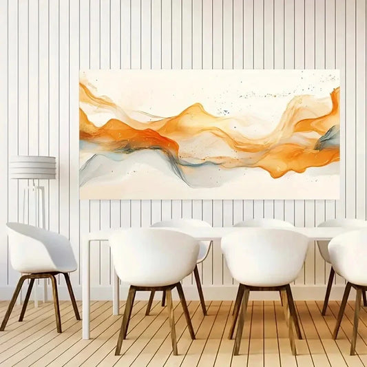 Color Splicing Abstract wall canvas office home room framed 120x60cm