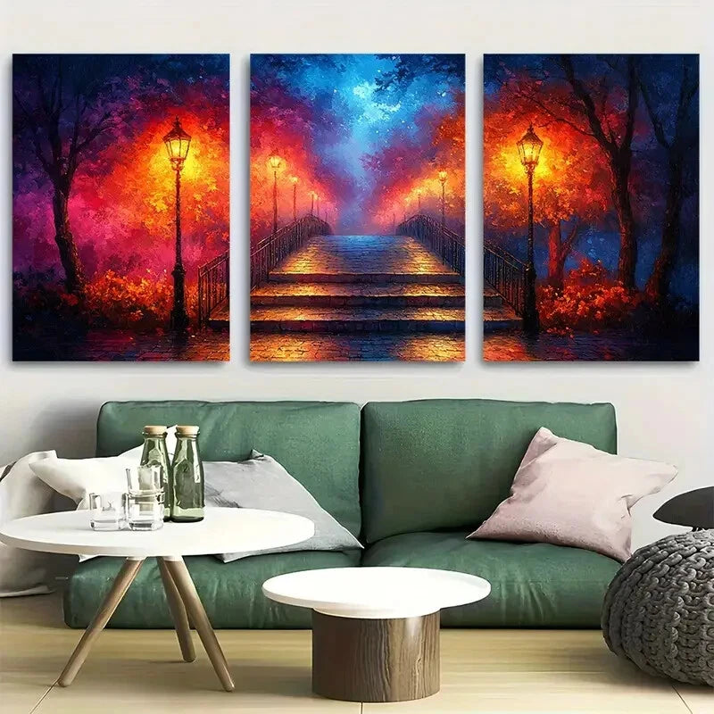 3pcs Walk by Faith Not by Sight Metal Print Ready to Hang Art