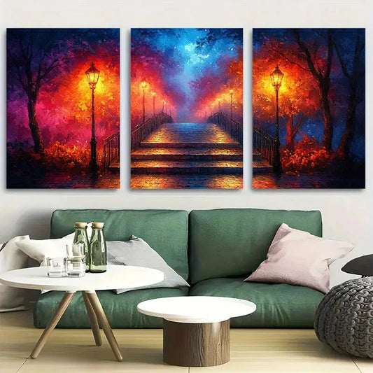 3pcs Walk by Faith Not by Sight Metal Print Ready to Hang Art