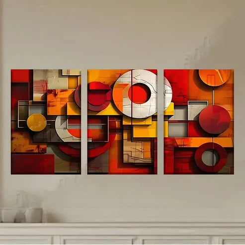 3pcs abstract art wallpapers Wall Art Set Canvas Unframed - High Quality Print 100% Australian Made Wall Canvas