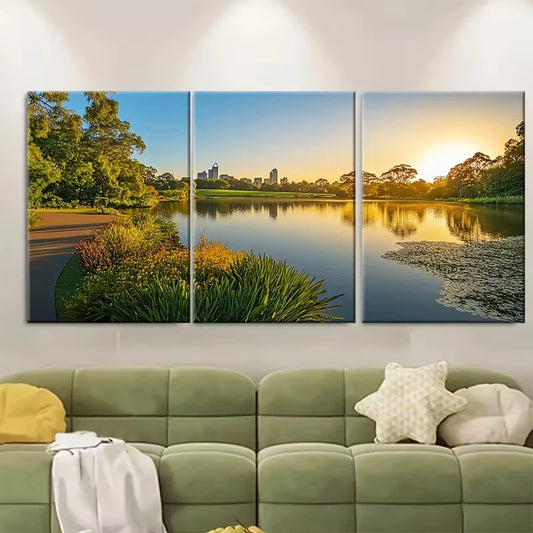 3pcs Perth_Kings Park and Botanical Garden Metal Print Ready to Hang Art
