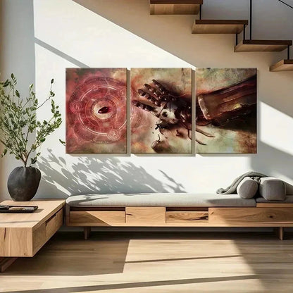 3pcs Fullmetal Alchemist Anime Decor Wall Art Set Canvas Framed 40x60cm - High Quality Print 100% Australian Made Wall Canvas Ready to Hang