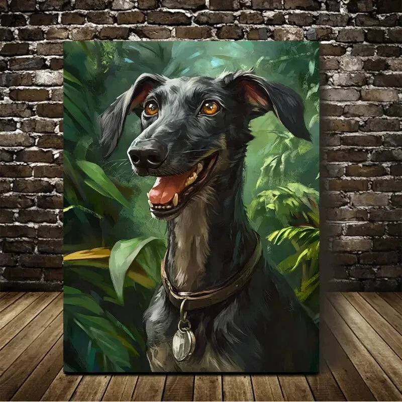 Beautiful Rathound Suitable Painting 40x60cm Metal Print Ready to Hang