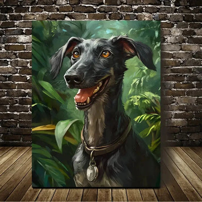 Beautiful Rathound Suitable Painting 40x60cm Metal Print Ready to Hang