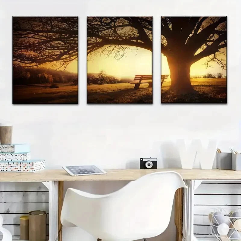 3pcs Vibrant Nature Landscape Perfect Wall Art Set Canvas Framed 40x60cm - High Quality Print 100% Australian Made Wall Canvas Ready to Hang