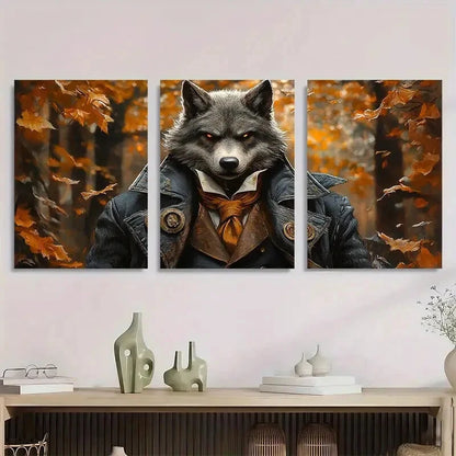 3pcs Dark Academia Retro Victorian Style Metal Print Ready to Hang Art