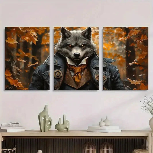 3pcs Dark Academia Retro Victorian Style Metal Print Ready to Hang Art