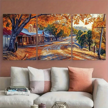 3pcs Sovereign Hill Travel Main Street Metal Print Ready to Hang Art