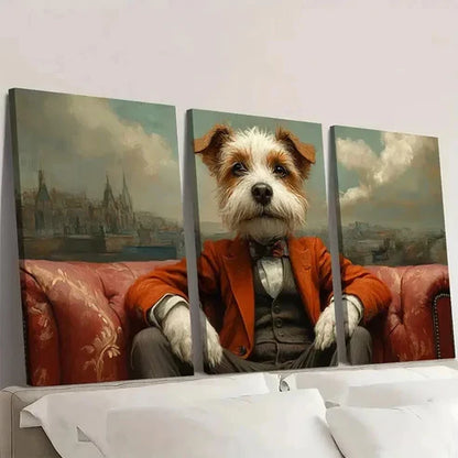 3pcs Gondolas and Colorful Buildings S Wall Art Set Canvas Unframed - High Quality Print 100% Australian Made Wall Canvas - Bella Home Decor