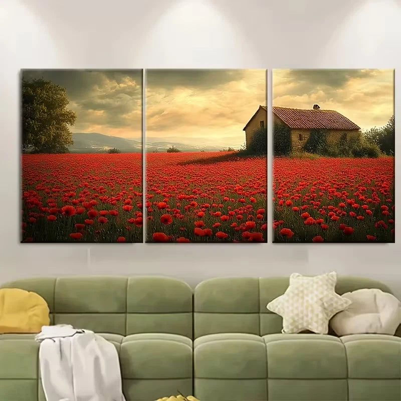 3pcs Vintage Low Saturation Photography Metal Print Ready to Hang Art
