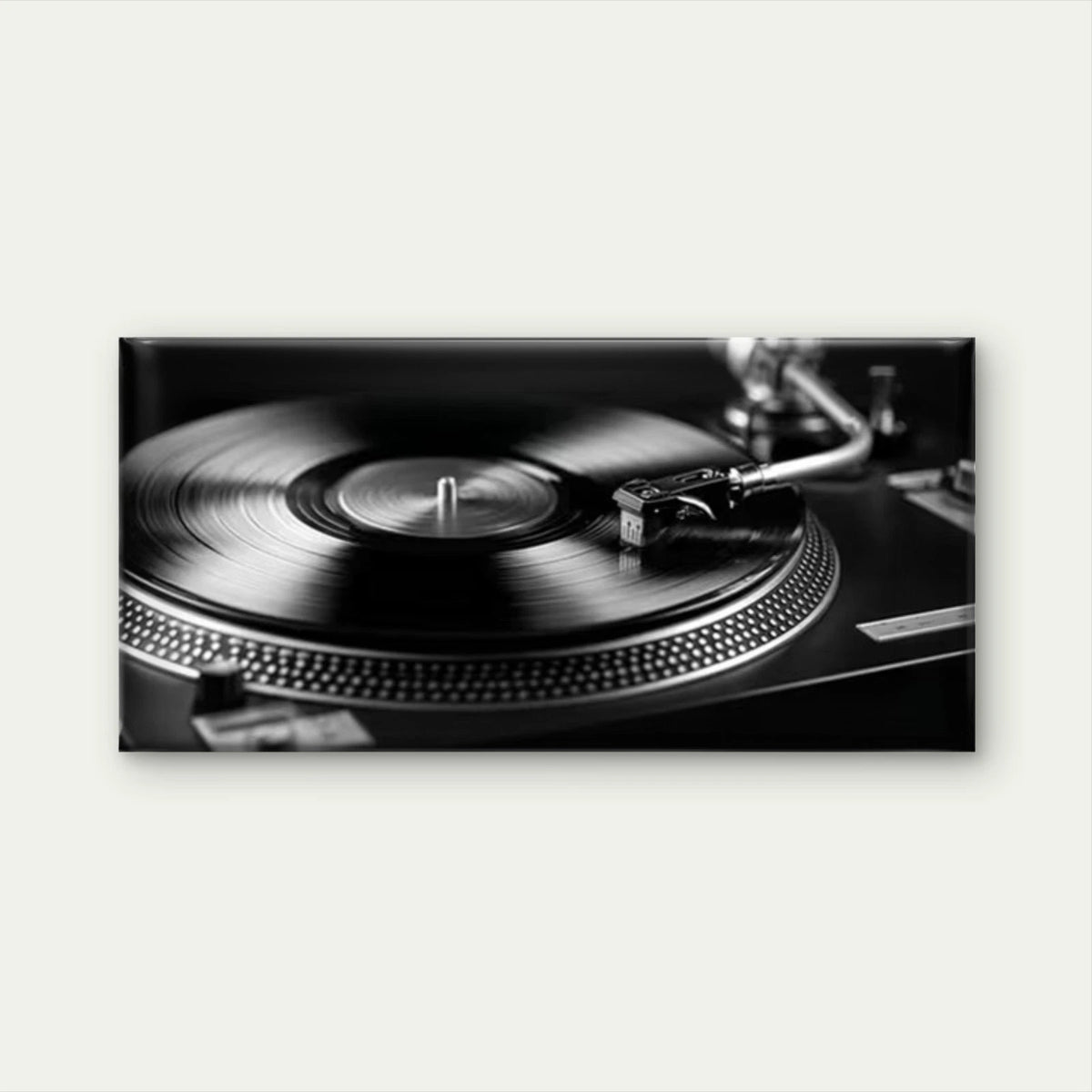 Retro Vinyl Record Player Wall Art Canvas Office Home Room Framed 120x60cm