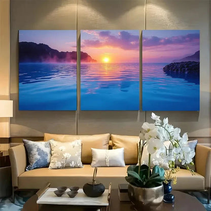 3pcs The Blue Lagoon Travel Iceland Metal Print Ready to Hang Art