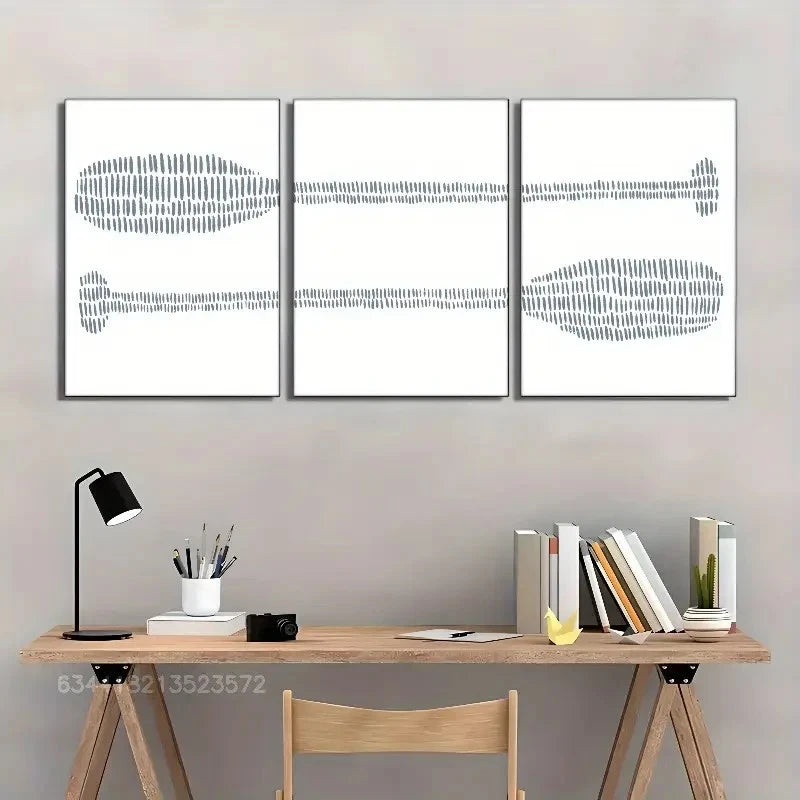 3pcs Paddle print Coastal Lake art print Metal Print Ready to Hang Art