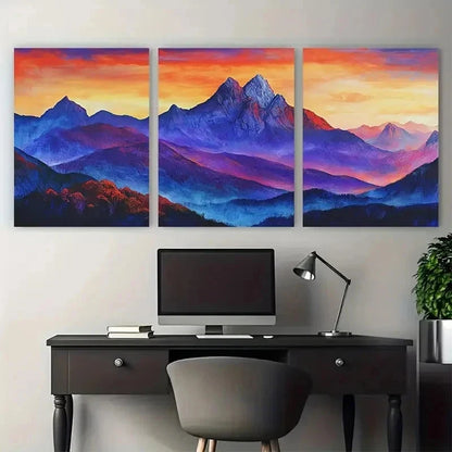 3pcs Cradle Mountain Lovers Mountain Perfect Wall Art Set Canvas Framed 40x60cm - High Quality Print 100% Australian Made Wall Canvas Ready to Hang