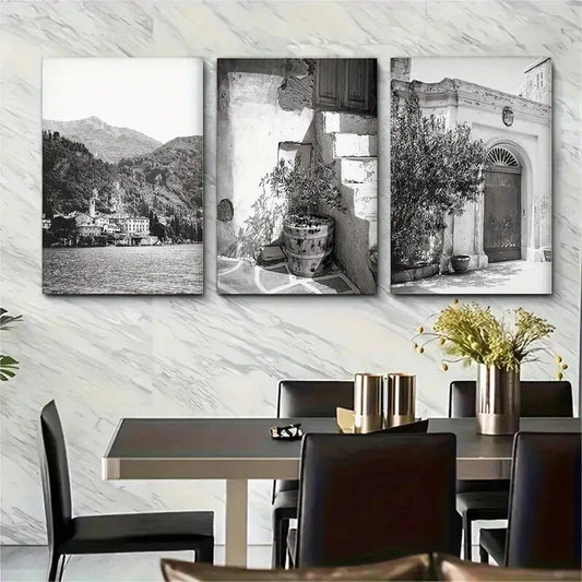 3pcs Modern Minimalist Italy Metal Print Ready to Hang Art