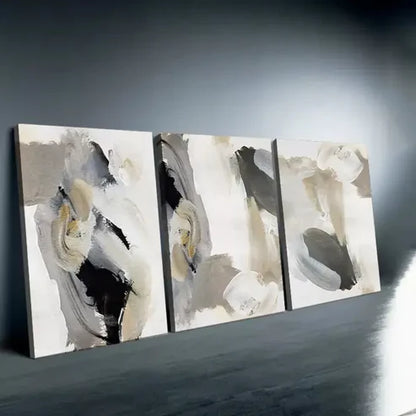 3pcs Nordic Modern Black and White Wall Art Abstract Canvas Framed 60x90cm - High Quality Print 100% Australian Made Wall Canvas Ready to Hang