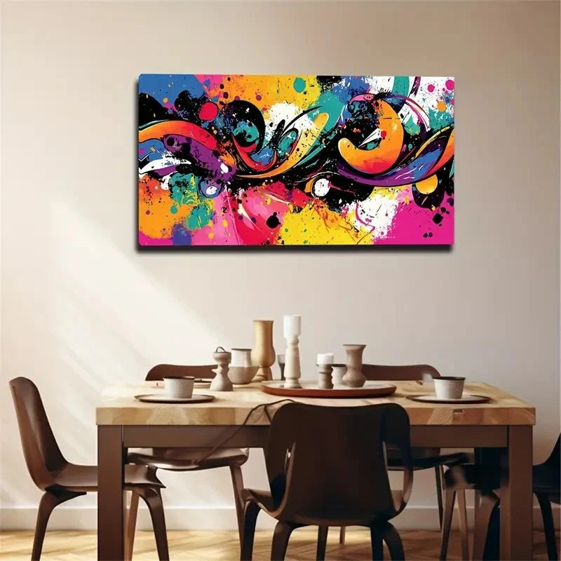 Modern Minimalist Abstract Colo Wall Art Canvas Office Home Room Framed 120x60cm