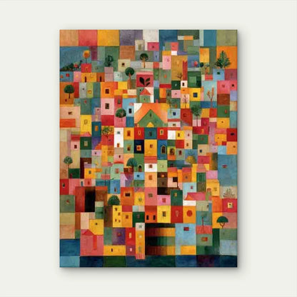 Square Modern Minimalist Metal Print Ready to Hang