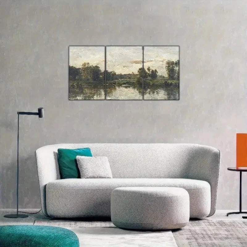 3pcs Landscape Art Decoration Posters Metal Print Ready to Hang Art