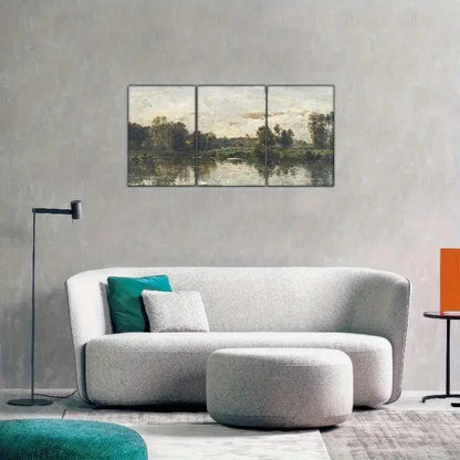 3pcs Landscape Art Decoration Posters Metal Print Ready to Hang Art