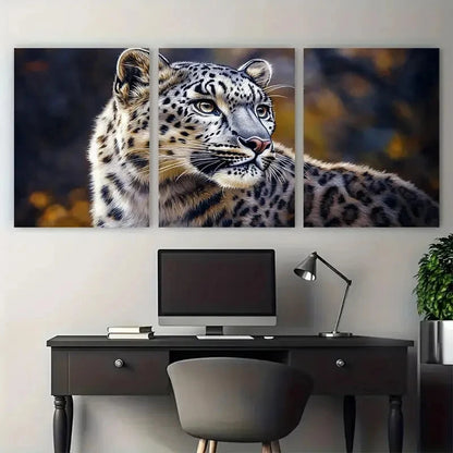 3pcs Snow Leopard Portrait Animals Wall Art Set Canvas Framed 40x60cm - High Quality Print 100% Australian Made Wall Canvas Ready to Hang (Copy)