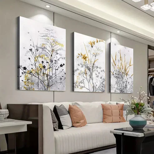 3pcs Bohemian Rustic Farmhouse Canvas Framed 60x90cm - High Quality Print 100% Australian Made Wall Canv