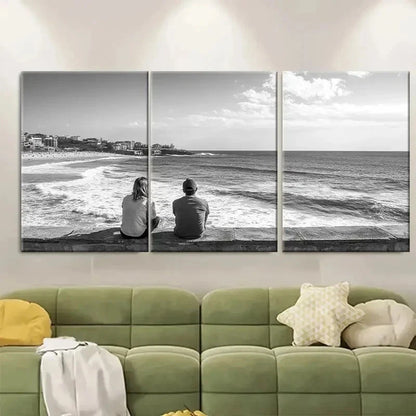 3pcs Coogee Beach Travel Print Australia Metal Print Ready to Hang Art