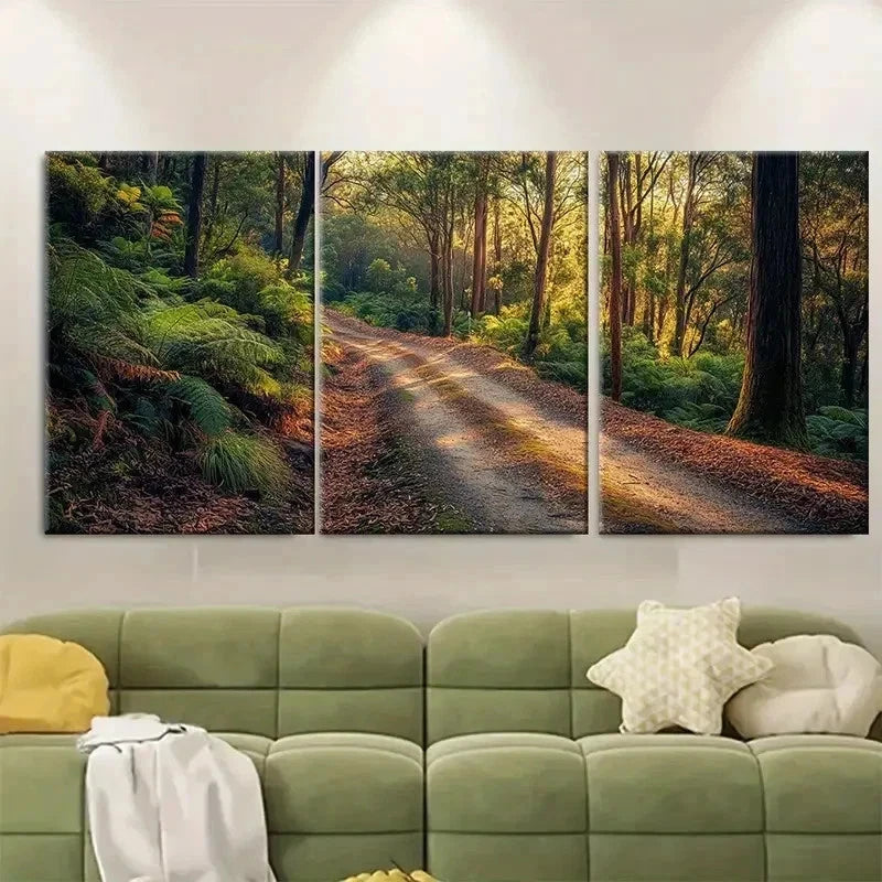 3pcs Yarra Valley Dandenong Forest Australia Metal Print Ready to Hang Art