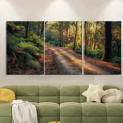 3pcs Yarra Valley Dandenong Forest Australia Metal Print Ready to Hang Art