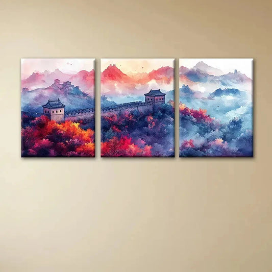 3pcs The Beautiful Views Perfect Great Wall Art Set Canvas Framed 40x60cm - High Quality Print 100% Australian Made Wall Canvas Ready to Hang