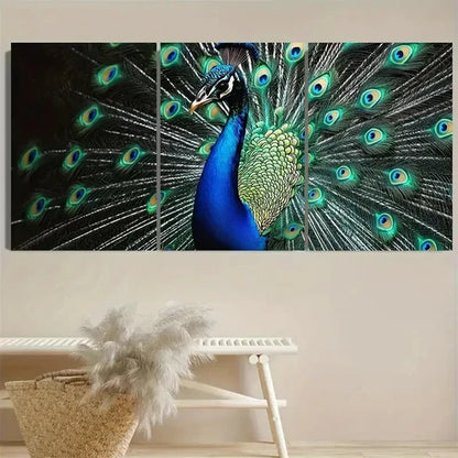 3pcs PeaRooster Art Wall Art Set Canvas Unframed - High Quality Print 100% Australian Made Wall Canvas
