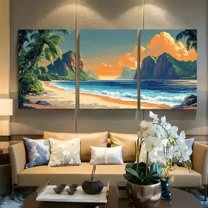 3pcs American Samoa National Park Metal Print Ready to Hang Art