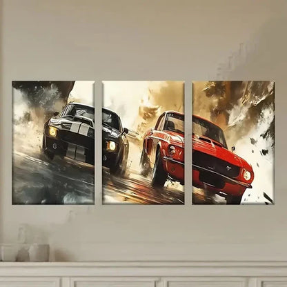 3pcs Need for Speed 2, Artists Wall Art Set Canvas Unframed - High Quality Print 100% Australian Made Wall Canvas