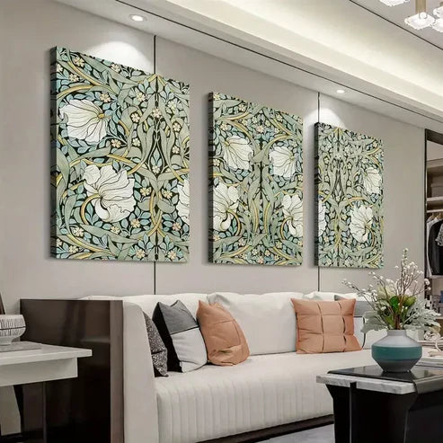 3pcs Abstract Nature Floral Art Canvas Framed 60x90cm - High Quality Print 100% Australian Made Wall Canvas Ready to Hang