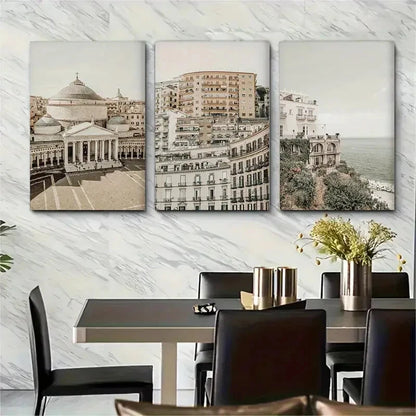 3pcs Italy Italian City Life Tuscany Metal Print Ready to Hang Art