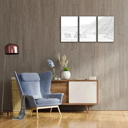 3pcs California Artwork Big Sur Coastline Metal Print Ready to Hang Art