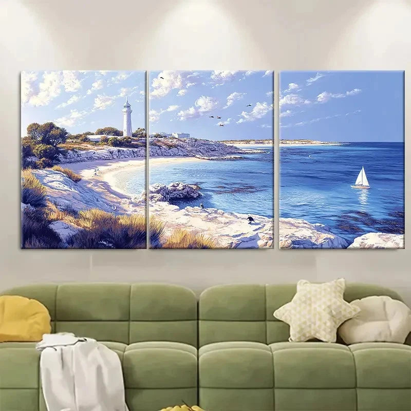 3pcs Travel Print of Rottnest Island Metal Print Ready to Hang Art