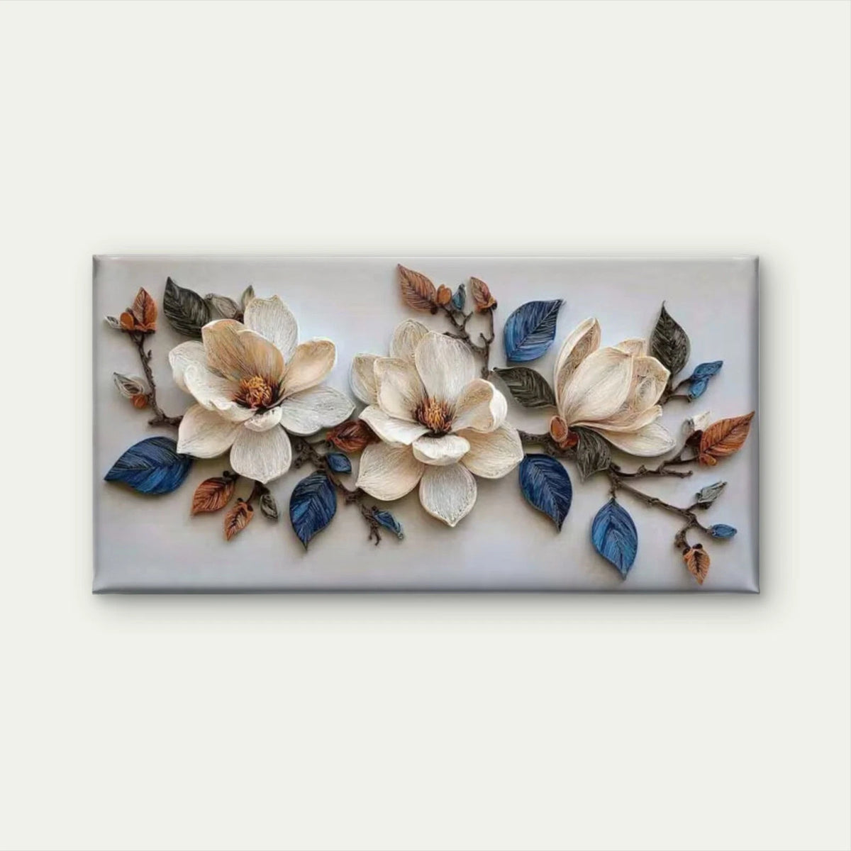 The Texture of Grace Flowers Wall Art Canvas Office Home Room Framed 120x60cm