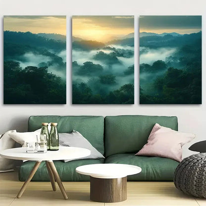 3pcs Kakum National Park Travel Metal Print Ready to Hang Art