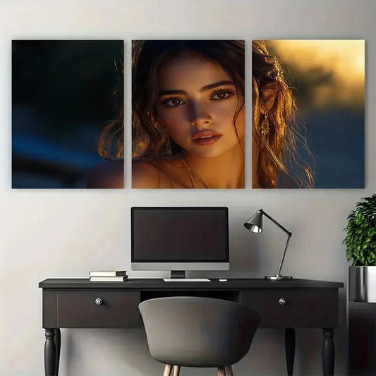 3pcs Bonita Alderete Women Illustration Metal Print Ready to Hang Art