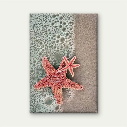 Beach Starlets Vibrant Coastal  60x90cm Metal Print Ready to Hang