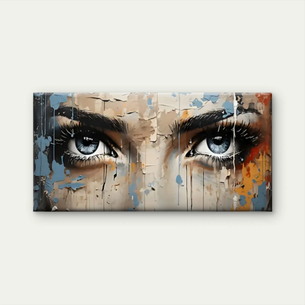 Women Eyes Abstract Wall Art Canvas Office Home Room Framed 120x60cm