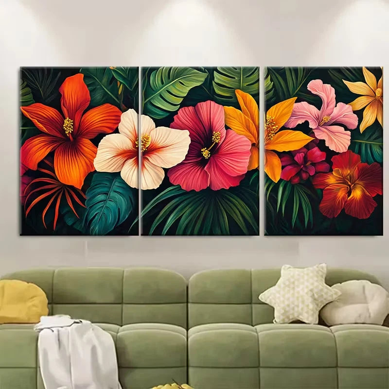 3pcs Rio de Janeiro Art, Botanical Metal Print Ready to Hang Art
