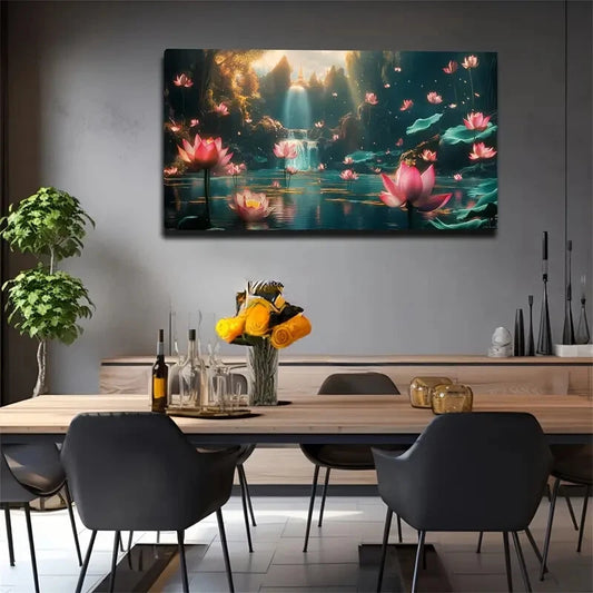 Modern Minimalist Nature Scene Wall Art Canvas Office Home Room Framed 120x60cm