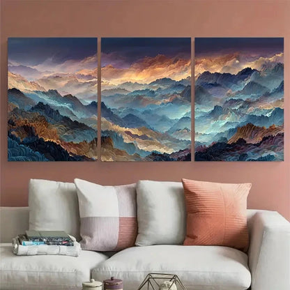 3pcs Colors Of The Dusk Nature Perfect Wall Art Set Canvas Framed 40x60cm - High Quality Print 100% Australian Made Wall Canvas Ready to Hang